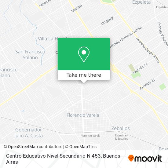 Centro Educativo Nivel Secundario N 453 map