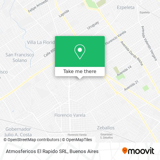 Atmosfericos El Rapido SRL map