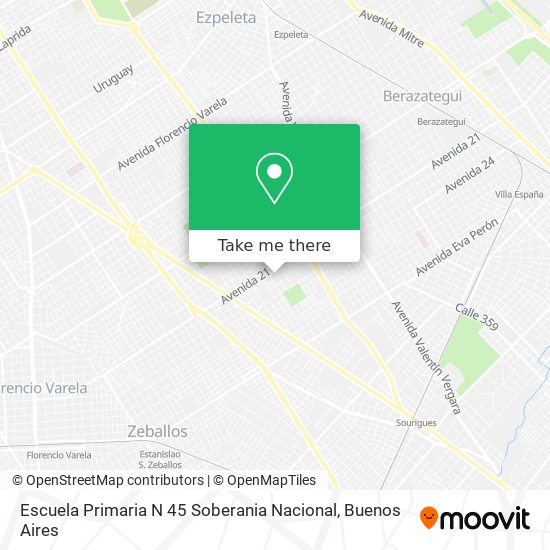 Escuela Primaria N 45 Soberania Nacional map