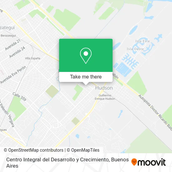 Mapa de Centro Integral del Desarrollo y Crecimiento