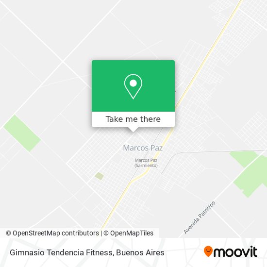 Gimnasio Tendencia Fitness map