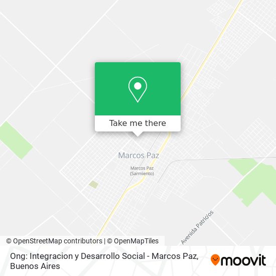 Mapa de Ong: Integracion y Desarrollo Social - Marcos Paz