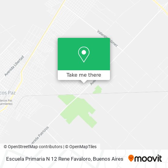 Mapa de Escuela Primaria N 12 Rene Favaloro