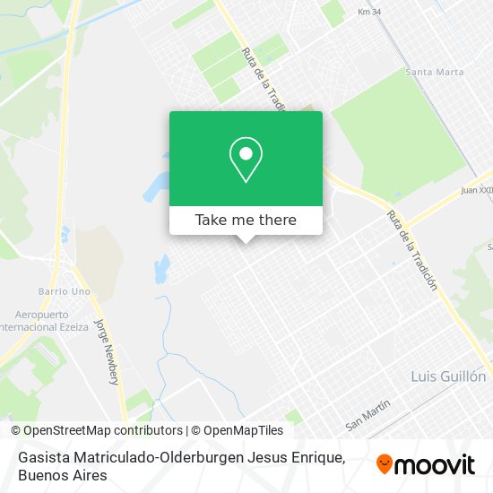 Gasista Matriculado-Olderburgen Jesus Enrique map