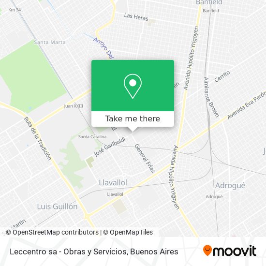 Leccentro sa - Obras y Servicios map