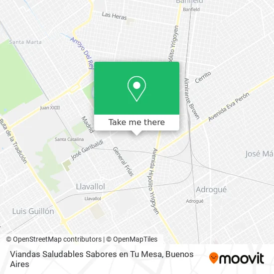 Viandas Saludables Sabores en Tu Mesa map