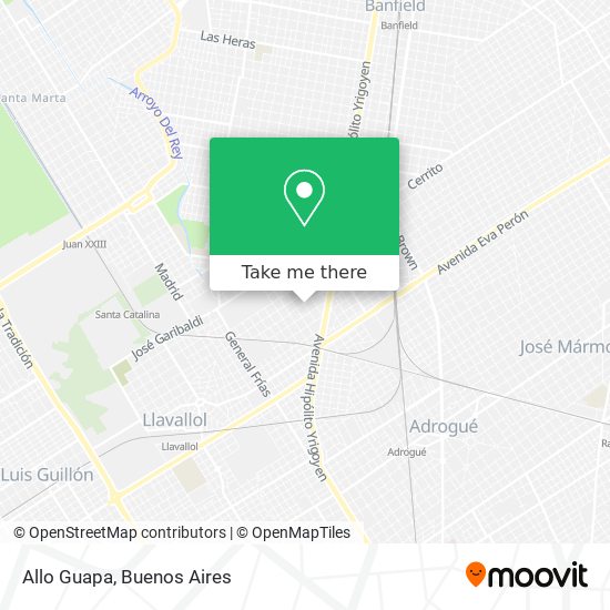 Allo Guapa map