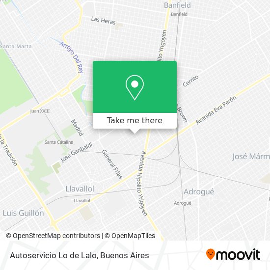 Autoservicio Lo de Lalo map