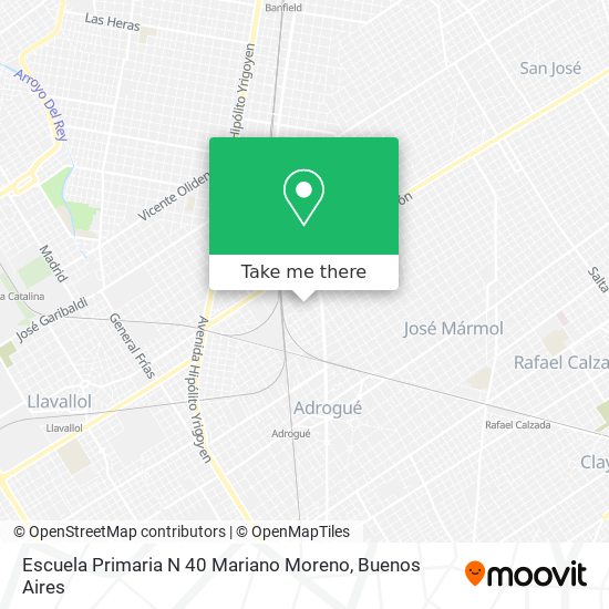 Escuela Primaria N 40 Mariano Moreno map