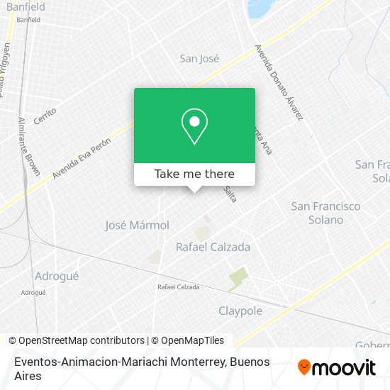 Eventos-Animacion-Mariachi Monterrey map