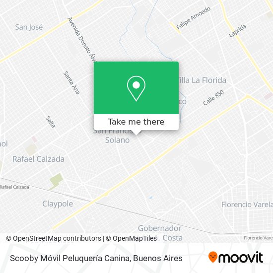 Scooby Móvil Peluquería Canina map