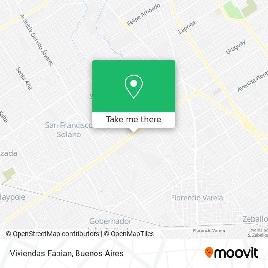 Viviendas Fabian map