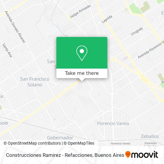 Mapa de Construcciones Ramirez - Refacciones