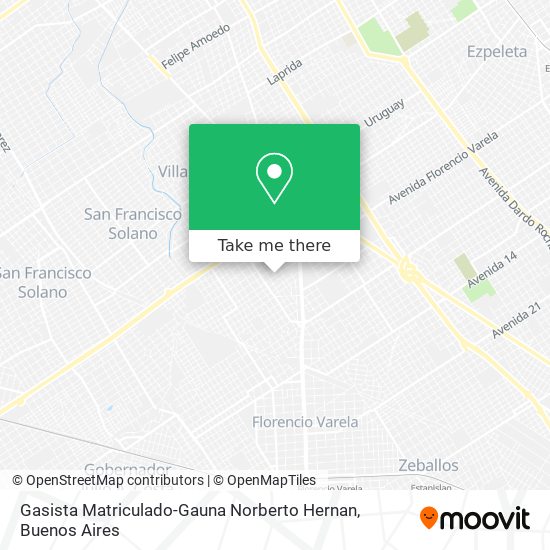 Gasista Matriculado-Gauna Norberto Hernan map