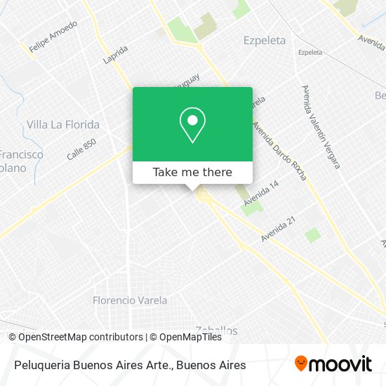 Peluqueria Buenos Aires Arte. map