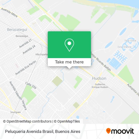 Mapa de Peluqueria Avenida Brasil