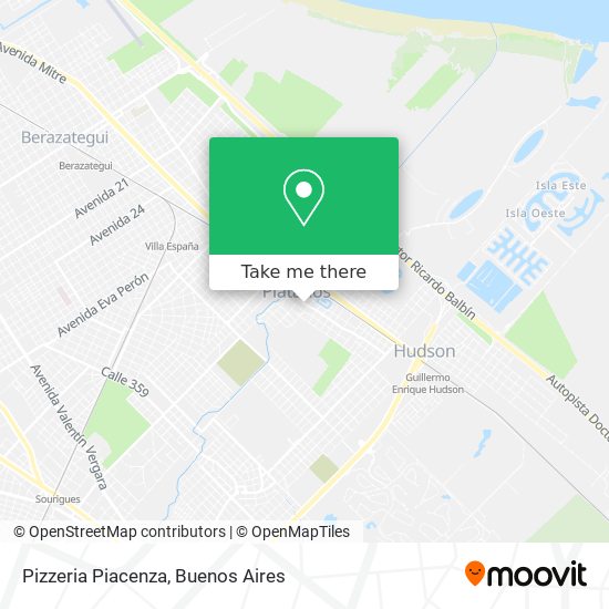 Mapa de Pizzeria Piacenza