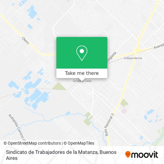 Mapa de Sindicato de Trabajadores de la Matanza