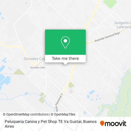 Peluqueria Canina y Pet Shop TE Va Gustar map