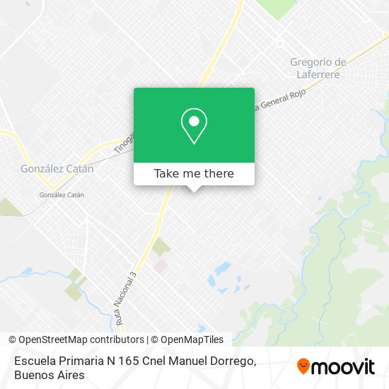 Mapa de Escuela Primaria N 165 Cnel Manuel Dorrego