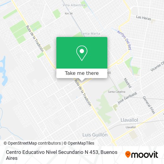 Centro Educativo Nivel Secundario N 453 map