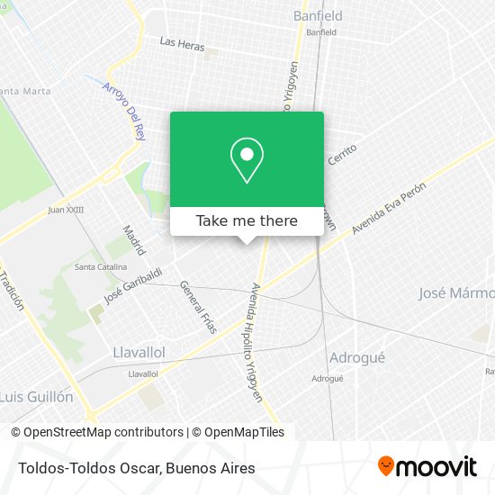 Mapa de Toldos-Toldos Oscar