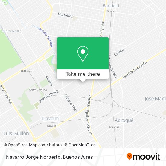 Navarro Jorge Norberto map