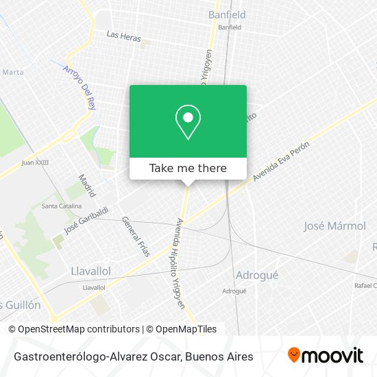 Mapa de Gastroenterólogo-Alvarez Oscar