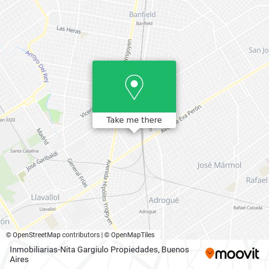 Mapa de Inmobiliarias-Nita Gargiulo Propiedades