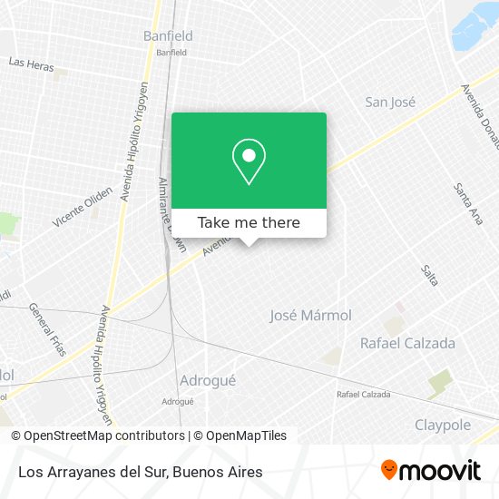 Los Arrayanes del Sur map