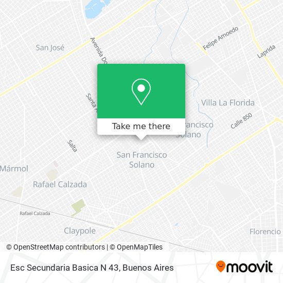 Mapa de Esc Secundaria Basica N 43