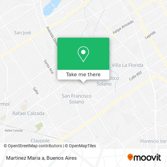 Mapa de Martinez Maria a