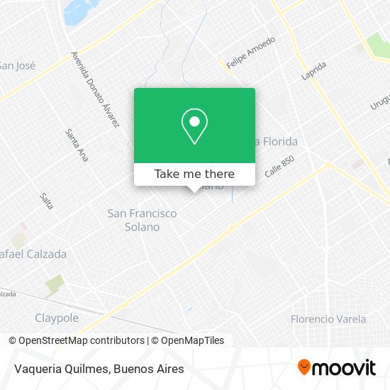 Mapa de Vaqueria Quilmes