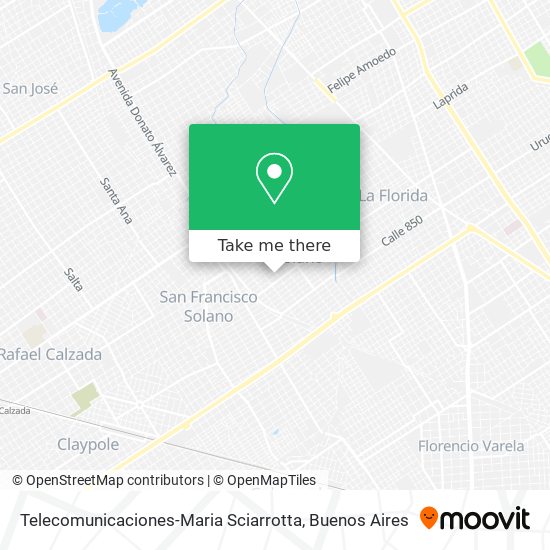 Telecomunicaciones-Maria Sciarrotta map