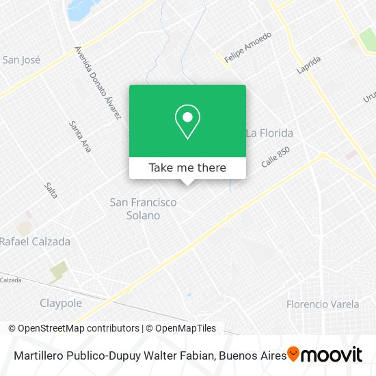 Mapa de Martillero Publico-Dupuy Walter Fabian