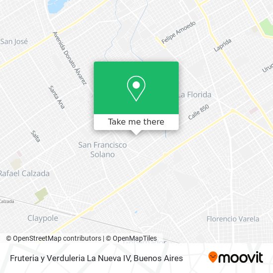 Mapa de Fruteria y Verduleria La Nueva IV
