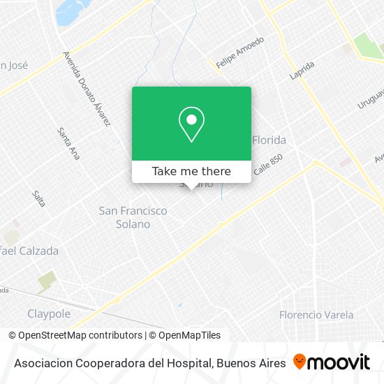 Asociacion Cooperadora del Hospital map