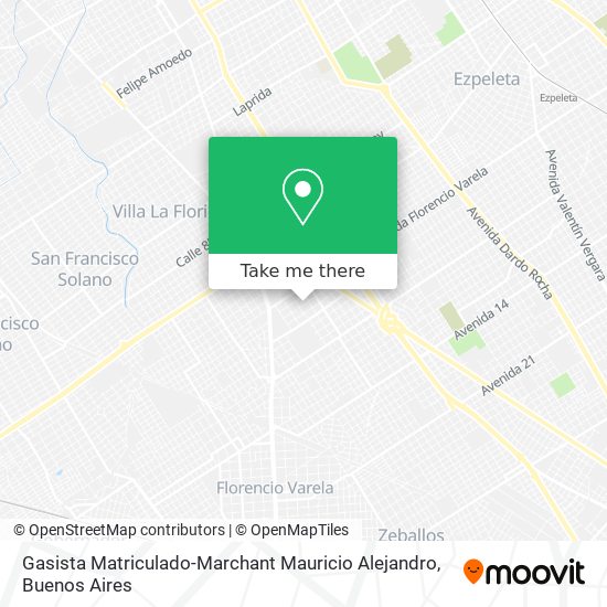 Mapa de Gasista Matriculado-Marchant Mauricio Alejandro