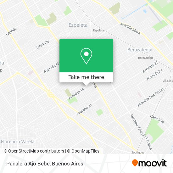 Pañalera Ajo Bebe map