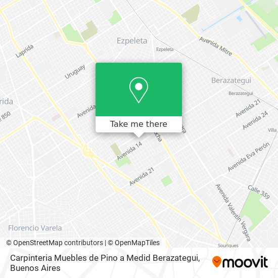 Carpinteria Muebles de Pino a Medid Berazategui map
