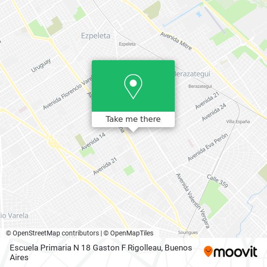 Escuela Primaria N 18 Gaston F Rigolleau map