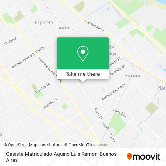 Mapa de Gasista Matriculado-Aquino Luis Ramon