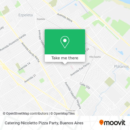 Catering-Nicoletto Pizza Party map