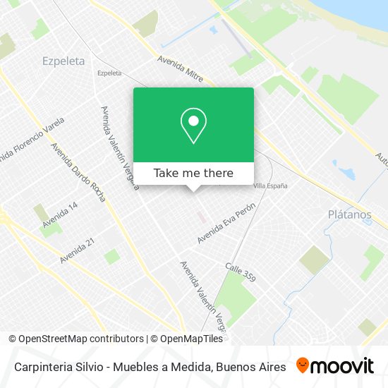 Carpinteria Silvio - Muebles a Medida map