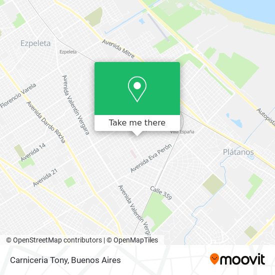 Carniceria Tony map