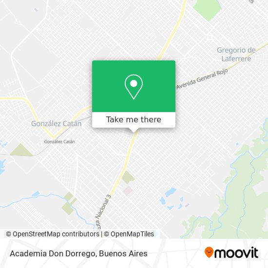 Academia Don Dorrego map