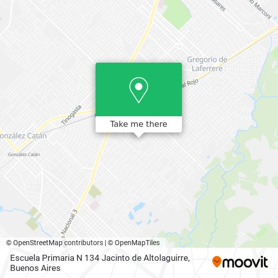 Mapa de Escuela Primaria N 134 Jacinto de Altolaguirre
