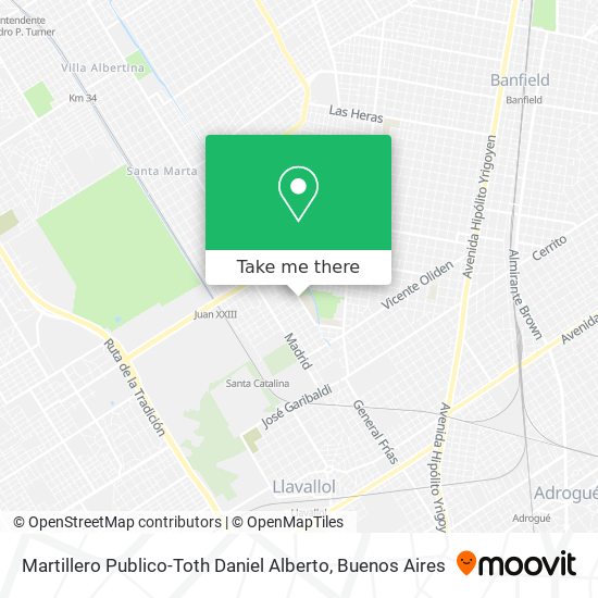Martillero Publico-Toth Daniel Alberto map