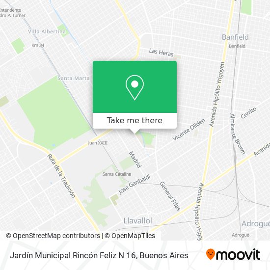 Jardín Municipal Rincón Feliz N 16 map