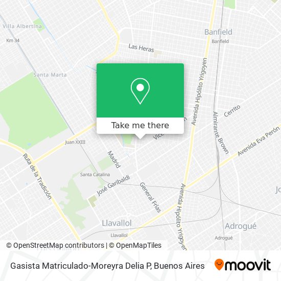 Gasista Matriculado-Moreyra Delia P map